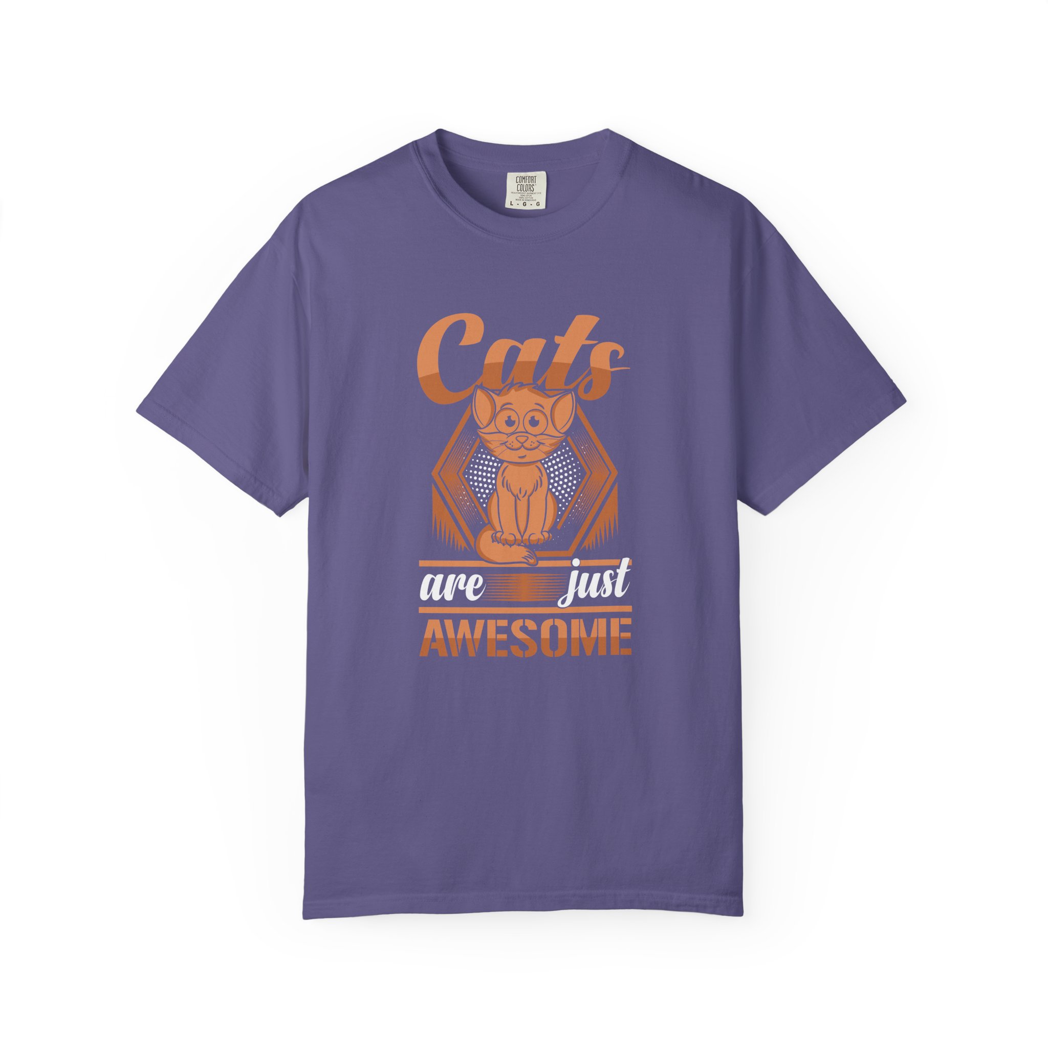 cn - 5.10a - Cat Lovers T-Shirt — "Cats Are Just Awesome" Retro Graphic Tee. - Image 33