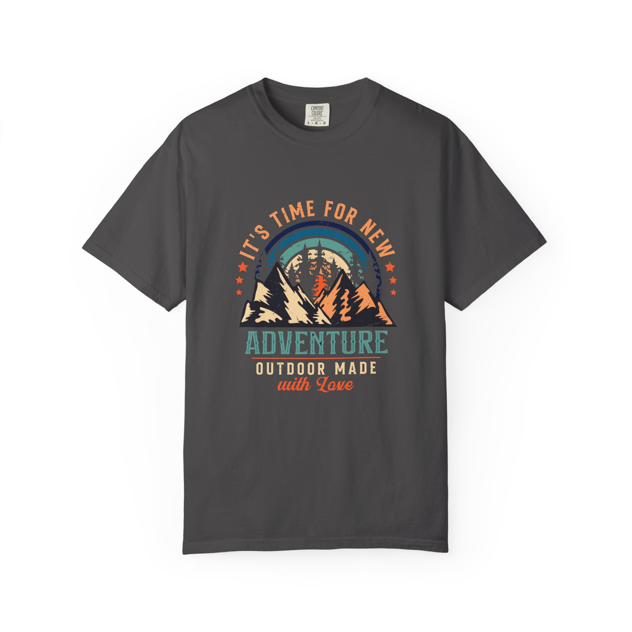 Adventure Awaits Unisex Garment-Dyed T-shirt, Perfect for Outdoor Lovers, Casual Wear, Vacation, Gifts for Adventurers. - Image 25