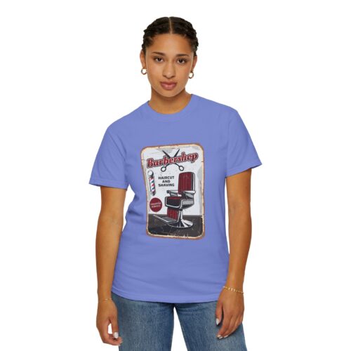 Vintage Barbershop T-Shirt, Unisex Graphic Tee, Haircut & Shaving Design, Barber Gift, Casual Wear, Retro Style, Gift for Him/Her. - Image 5