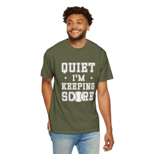 Baseball Scorekeeper T-Shirt | Unisex Garment-Dyed Tee | Ideal for Sports Fans, Coaches, Birthdays, and Game Days. - Image 39