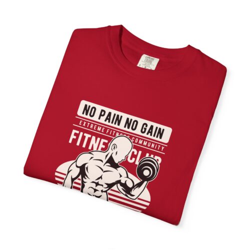 Fitness Motivation T-Shirt, Workout Tee, Gym Gear, Gift for Lifters, Unisex Casual Top, No Pain No Gain Design. - Image 26