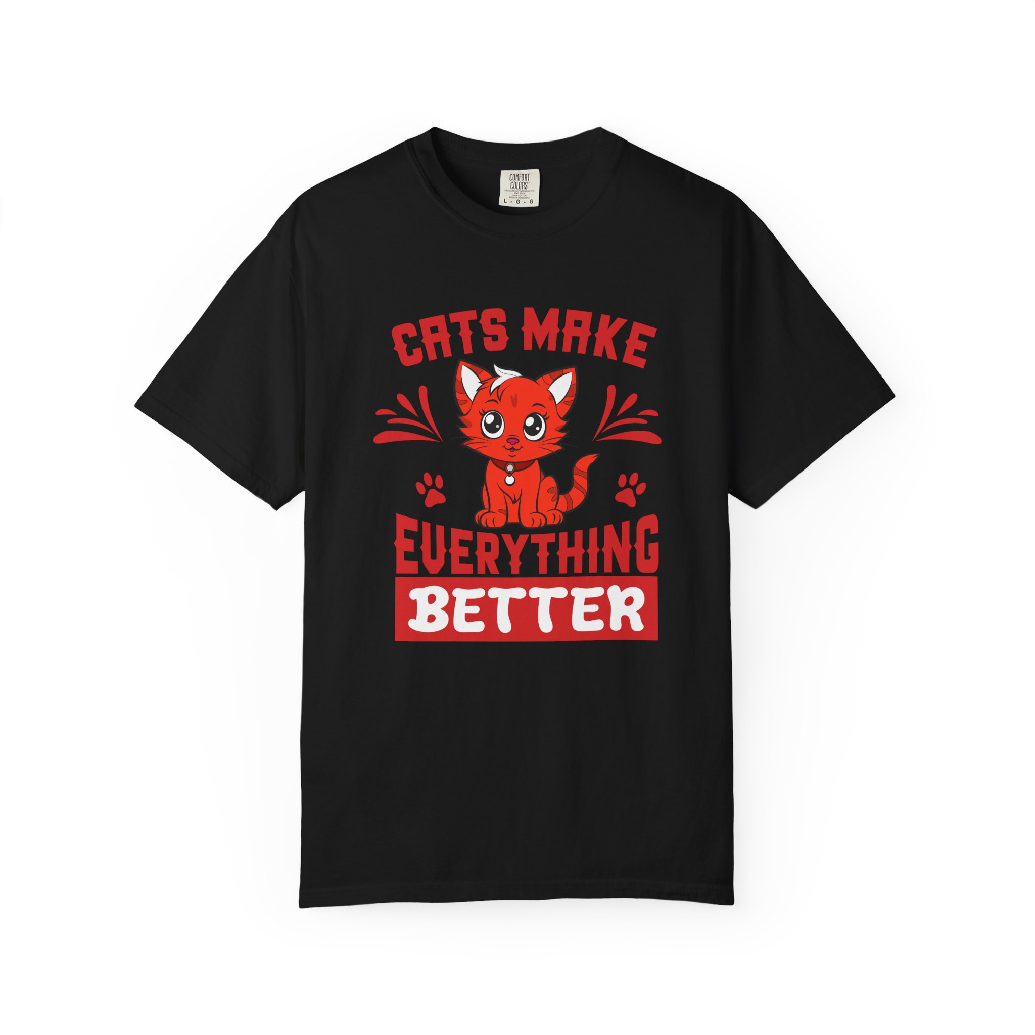 cn - 5.14 - Cats Make Everything Better T-Shirt — Cute Red Kitten Graphic Tee for Cat Lovers, - Image 41