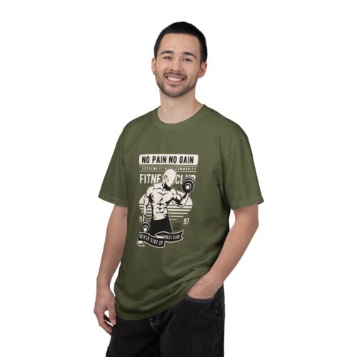 Fitness Motivation T-Shirt, Workout Tee, Gym Gear, Gift for Lifters, Unisex Casual Top, No Pain No Gain Design. - Image 35