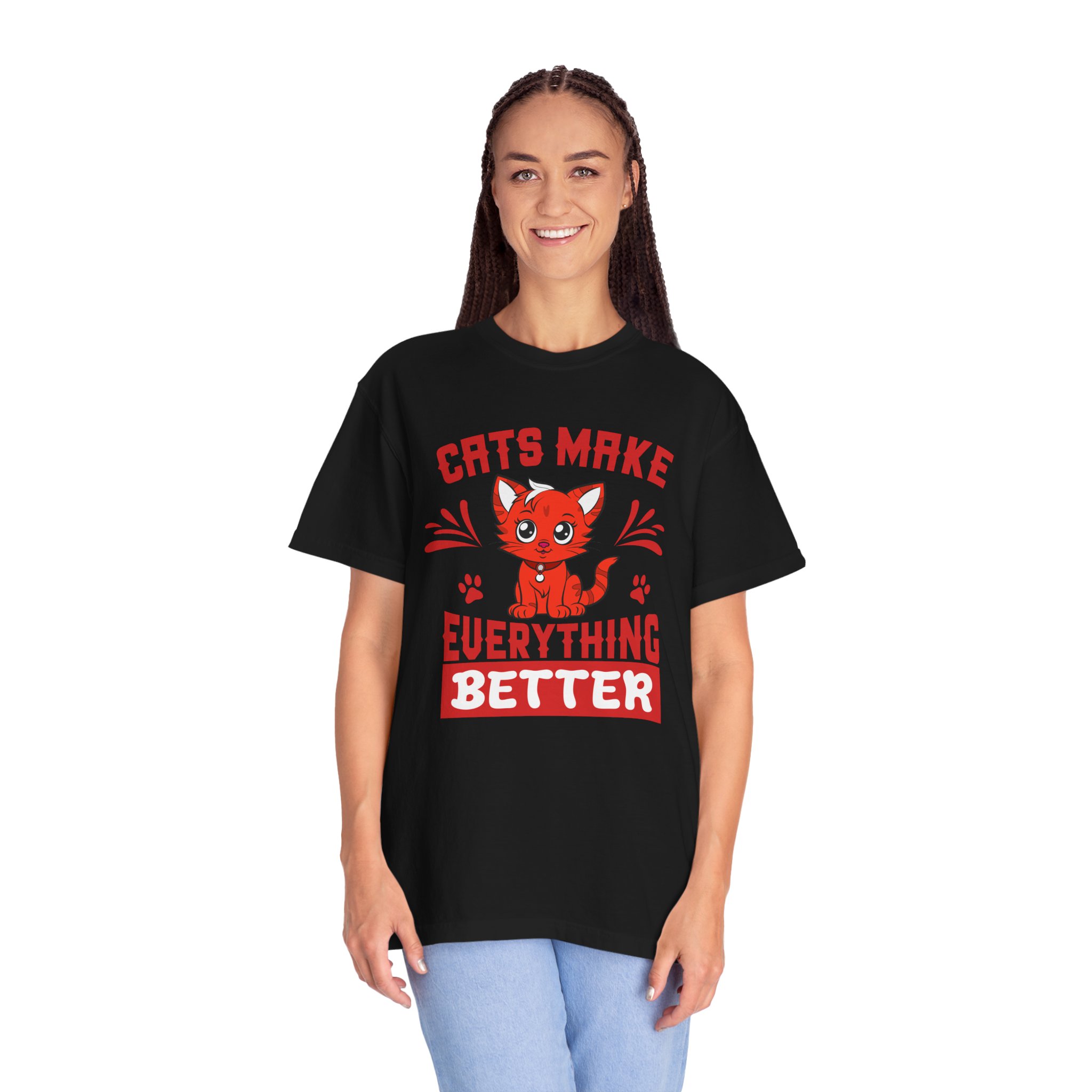 cn - 5.14 - Cats Make Everything Better T-Shirt — Cute Red Kitten Graphic Tee for Cat Lovers, - Image 44