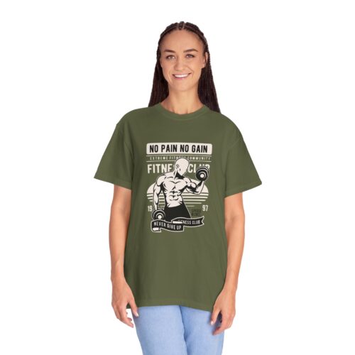 Fitness Motivation T-Shirt, Workout Tee, Gym Gear, Gift for Lifters, Unisex Casual Top, No Pain No Gain Design. - Image 36