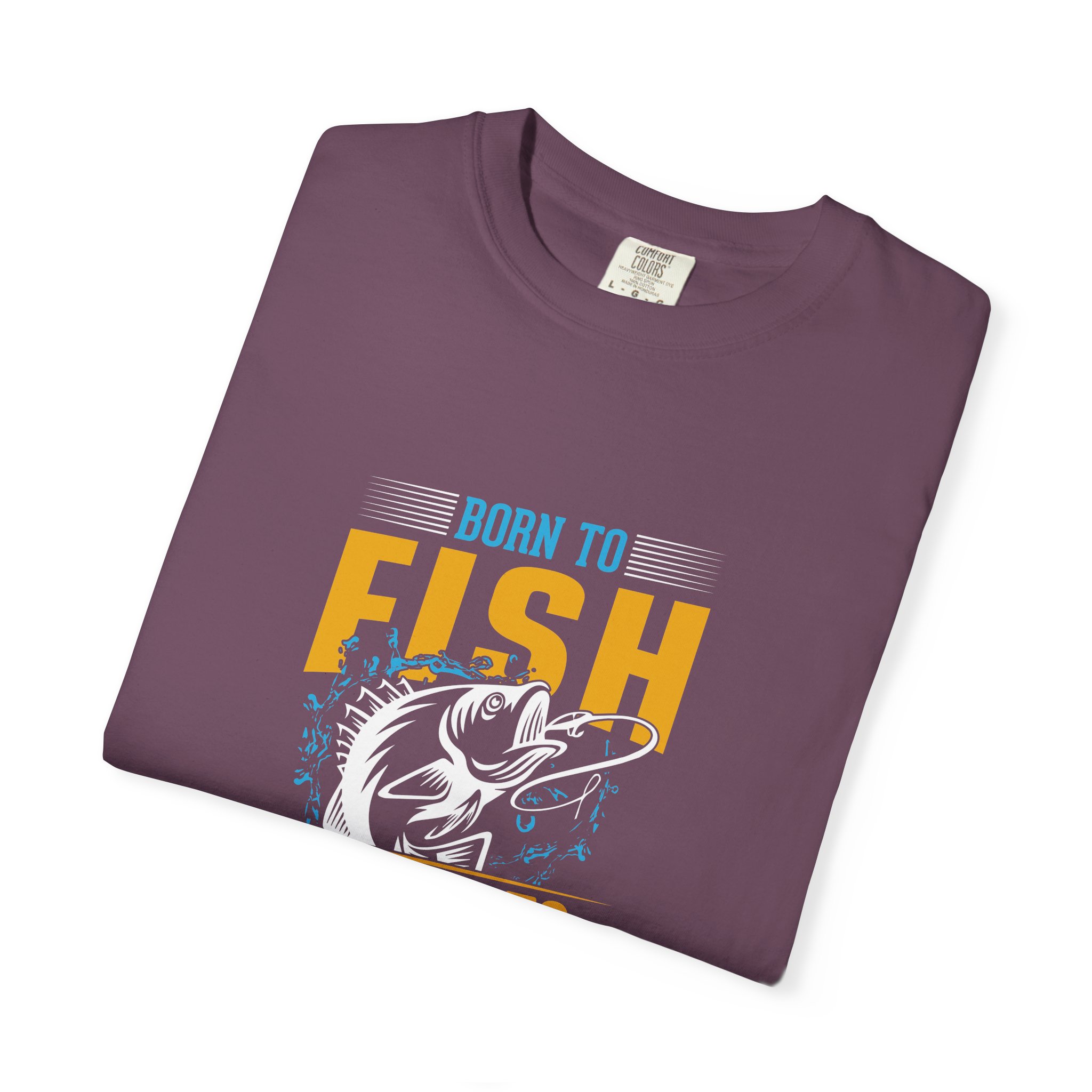 Born to Fish Graphic T-Shirt, Fishing Gift, Unisex Tee, Outdoor Apparel, Birthday Present, Casual Wear. - Image 9