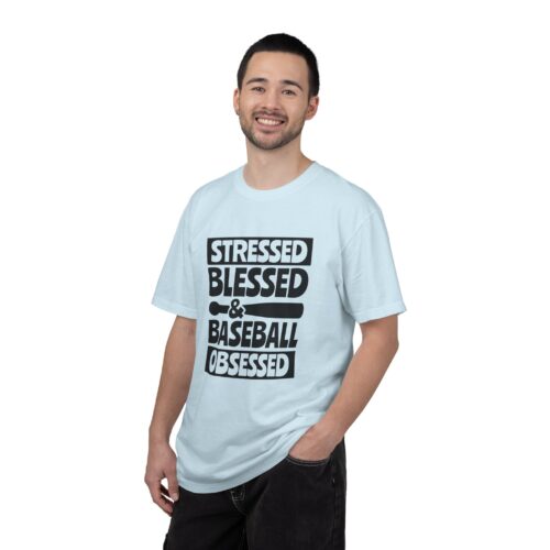 Stressed Blessed Baseball T-shirt - Perfect for Softball Season, Gift for Coaches, Athletes, Sport Fans, Unisex Tee. - Image 43