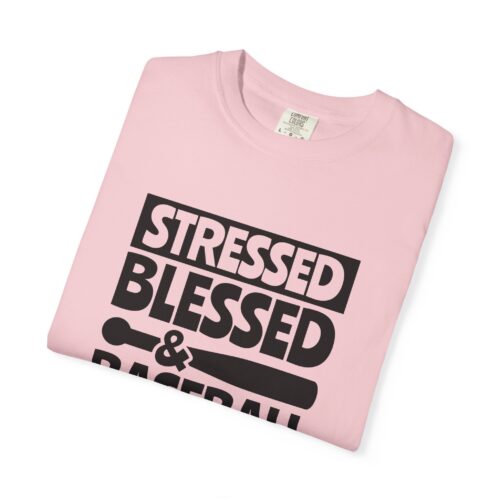 Stressed Blessed Baseball T-shirt - Perfect for Softball Season, Gift for Coaches, Athletes, Sport Fans, Unisex Tee. - Image 50