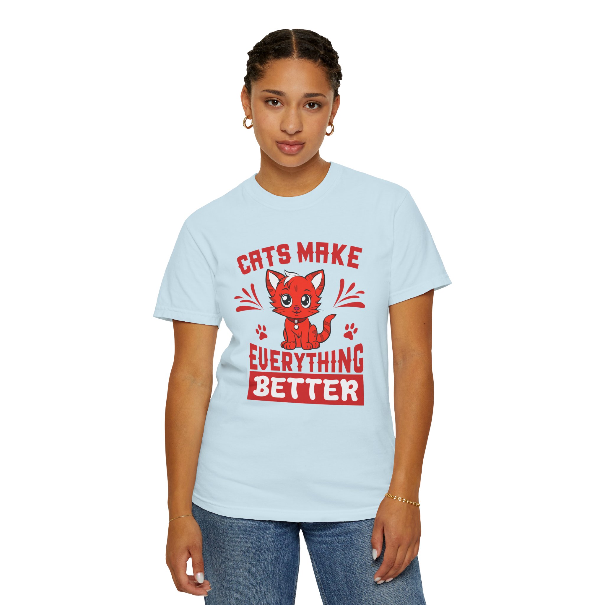 cn - 5.14 - Cats Make Everything Better T-Shirt — Cute Red Kitten Graphic Tee for Cat Lovers, - Image 37