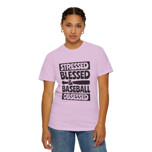 Stressed Blessed Baseball T-shirt - Perfect for Softball Season, Gift for Coaches, Athletes, Sport Fans, Unisex Tee. - Image 21