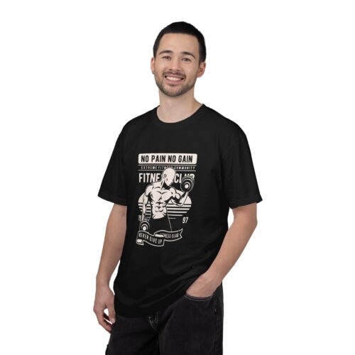 Fitness Motivation T-Shirt, Workout Tee, Gym Gear, Gift for Lifters, Unisex Casual Top, No Pain No Gain Design. - Image 19
