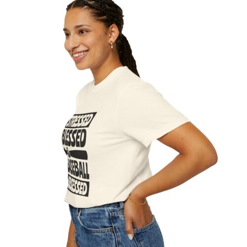 Stressed Blessed Baseball T-shirt - Perfect for Softball Season, Gift for Coaches, Athletes, Sport Fans, Unisex Tee. - Image 30