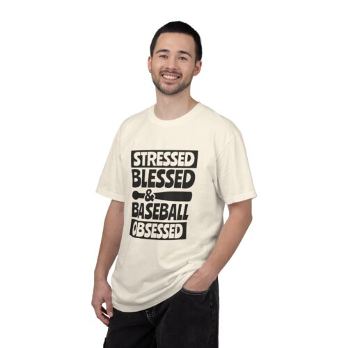 Stressed Blessed Baseball T-shirt - Perfect for Softball Season, Gift for Coaches, Athletes, Sport Fans, Unisex Tee. - Image 27