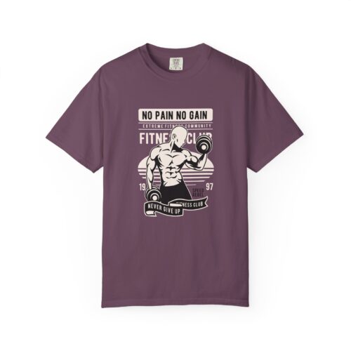 Fitness Motivation T-Shirt, Workout Tee, Gym Gear, Gift for Lifters, Unisex Casual Top, No Pain No Gain Design. - Image 9