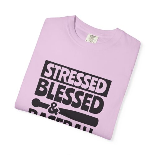 Stressed Blessed Baseball T-shirt - Perfect for Softball Season, Gift for Coaches, Athletes, Sport Fans, Unisex Tee. - Image 18