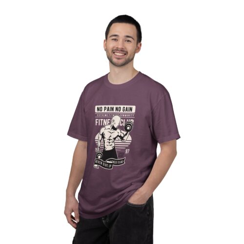 Fitness Motivation T-Shirt, Workout Tee, Gym Gear, Gift for Lifters, Unisex Casual Top, No Pain No Gain Design. - Image 11