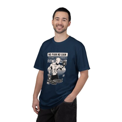 Fitness Motivation T-Shirt, Workout Tee, Gym Gear, Gift for Lifters, Unisex Casual Top, No Pain No Gain Design. - Image 3