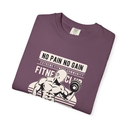 Fitness Motivation T-Shirt, Workout Tee, Gym Gear, Gift for Lifters, Unisex Casual Top, No Pain No Gain Design. - Image 10