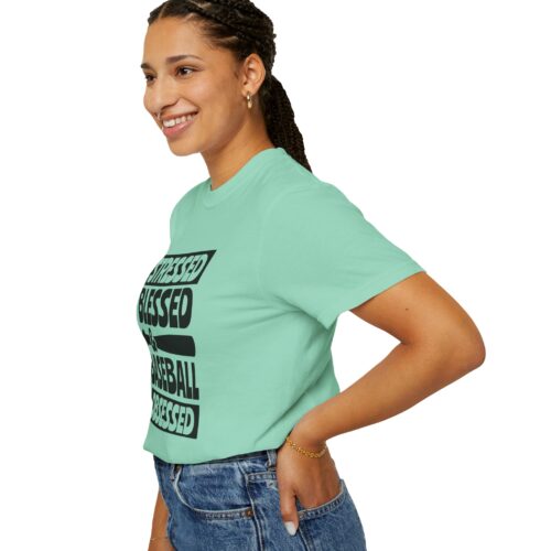 Stressed Blessed Baseball T-shirt - Perfect for Softball Season, Gift for Coaches, Athletes, Sport Fans, Unisex Tee. - Image 38