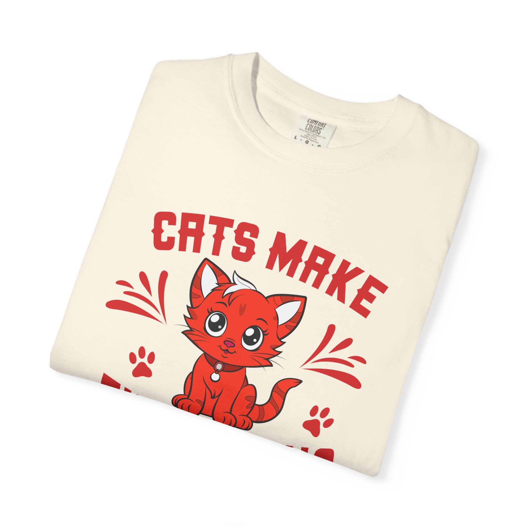 cn - 5.14 - Cats Make Everything Better T-Shirt — Cute Red Kitten Graphic Tee for Cat Lovers, - Image 10