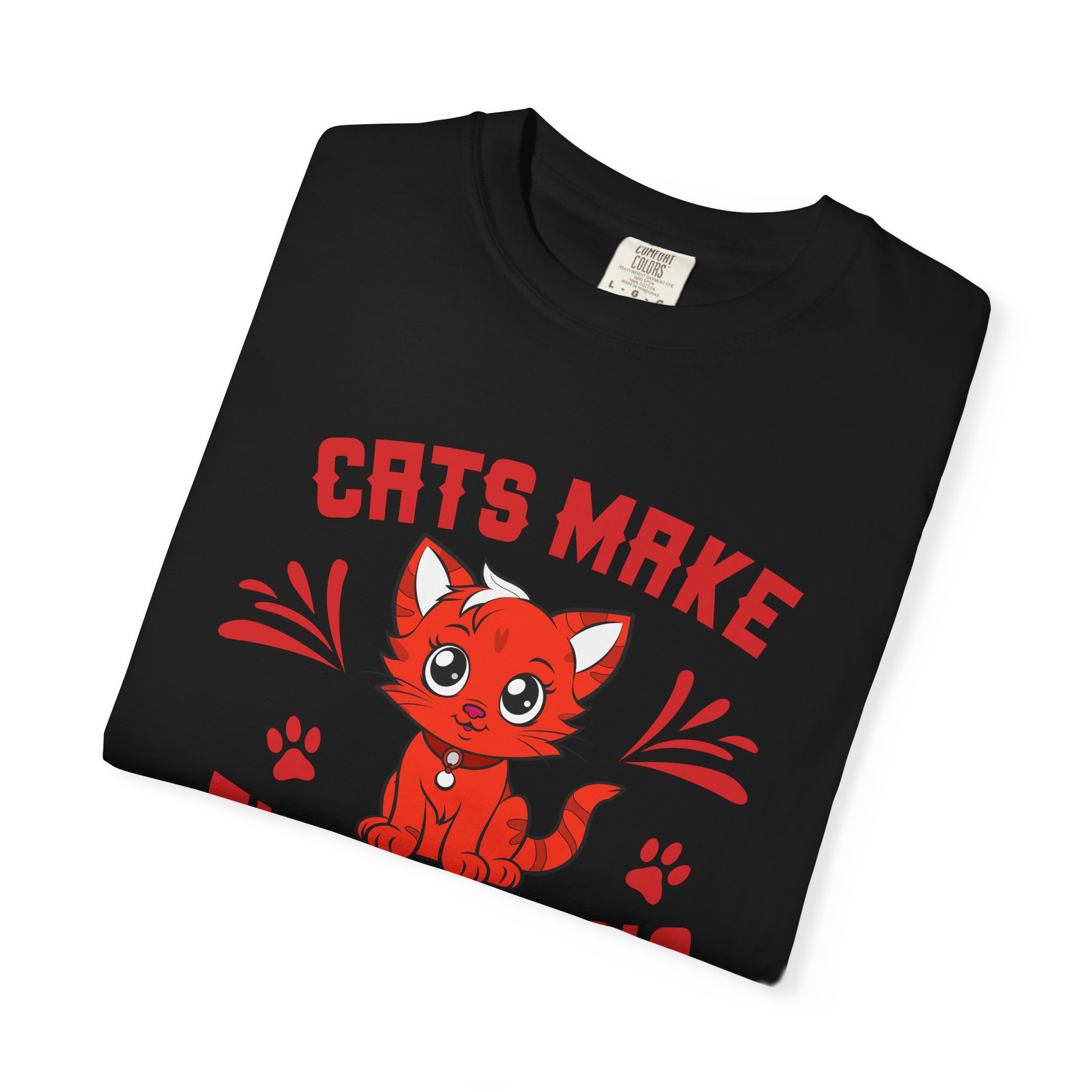 cn - 5.14 - Cats Make Everything Better T-Shirt — Cute Red Kitten Graphic Tee for Cat Lovers, - Image 42
