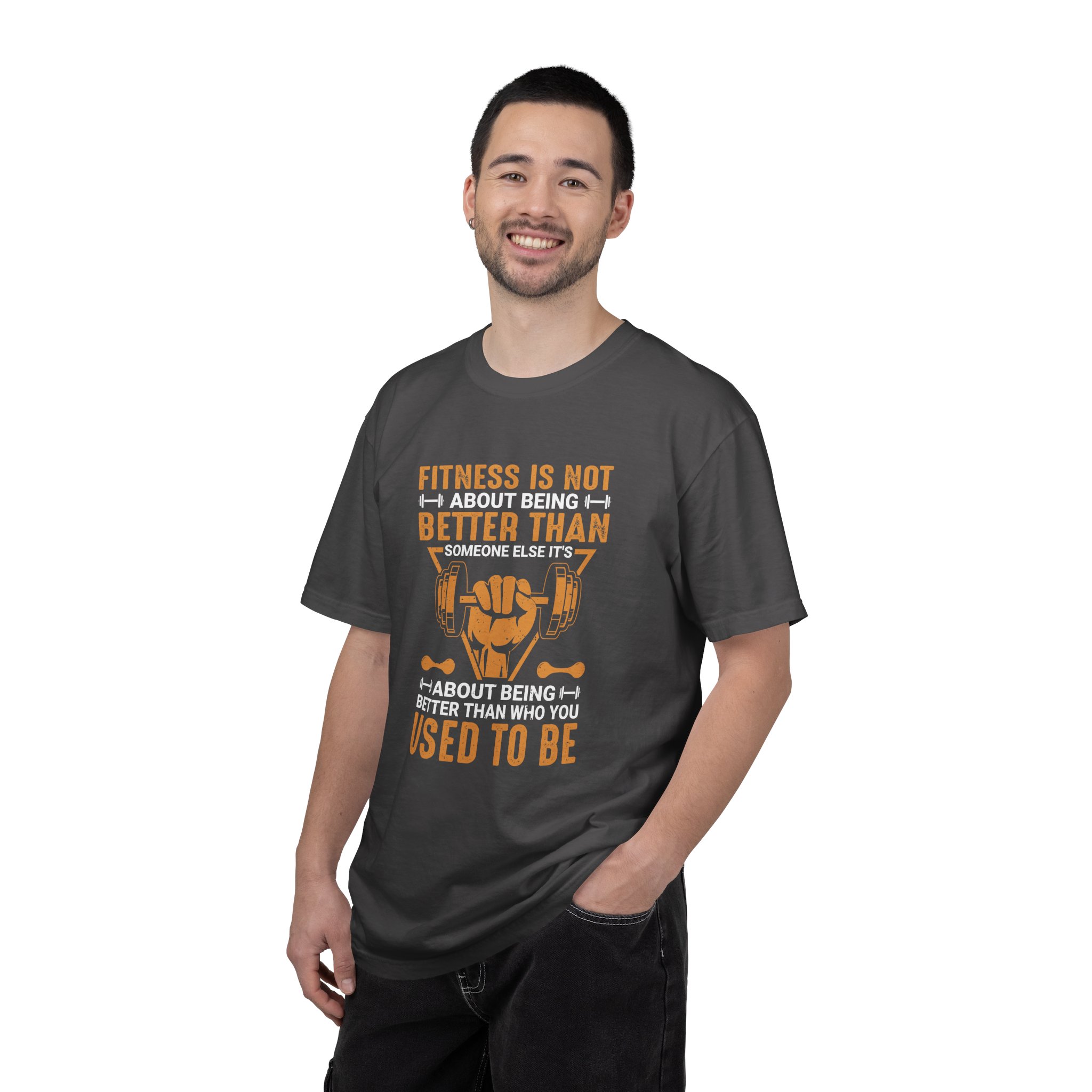 cn - 6.18 - Fitness Motivation T-Shirt — "Fitness Is Not About Being Better Than Someone Else. - Image 27