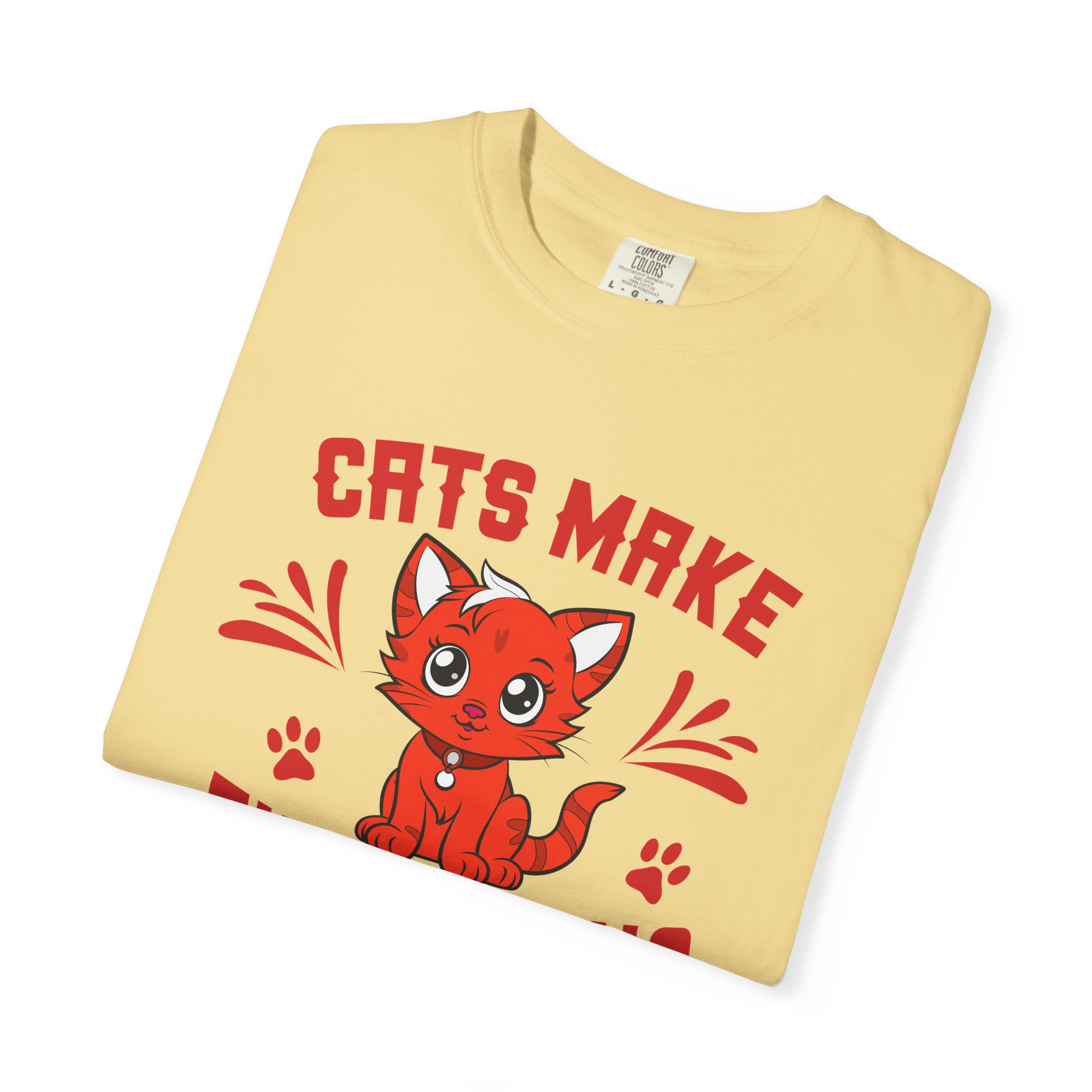 cn - 5.14 - Cats Make Everything Better T-Shirt — Cute Red Kitten Graphic Tee for Cat Lovers, - Image 18