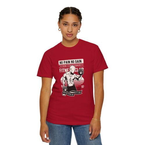 Fitness Motivation T-Shirt, Workout Tee, Gym Gear, Gift for Lifters, Unisex Casual Top, No Pain No Gain Design. - Image 29