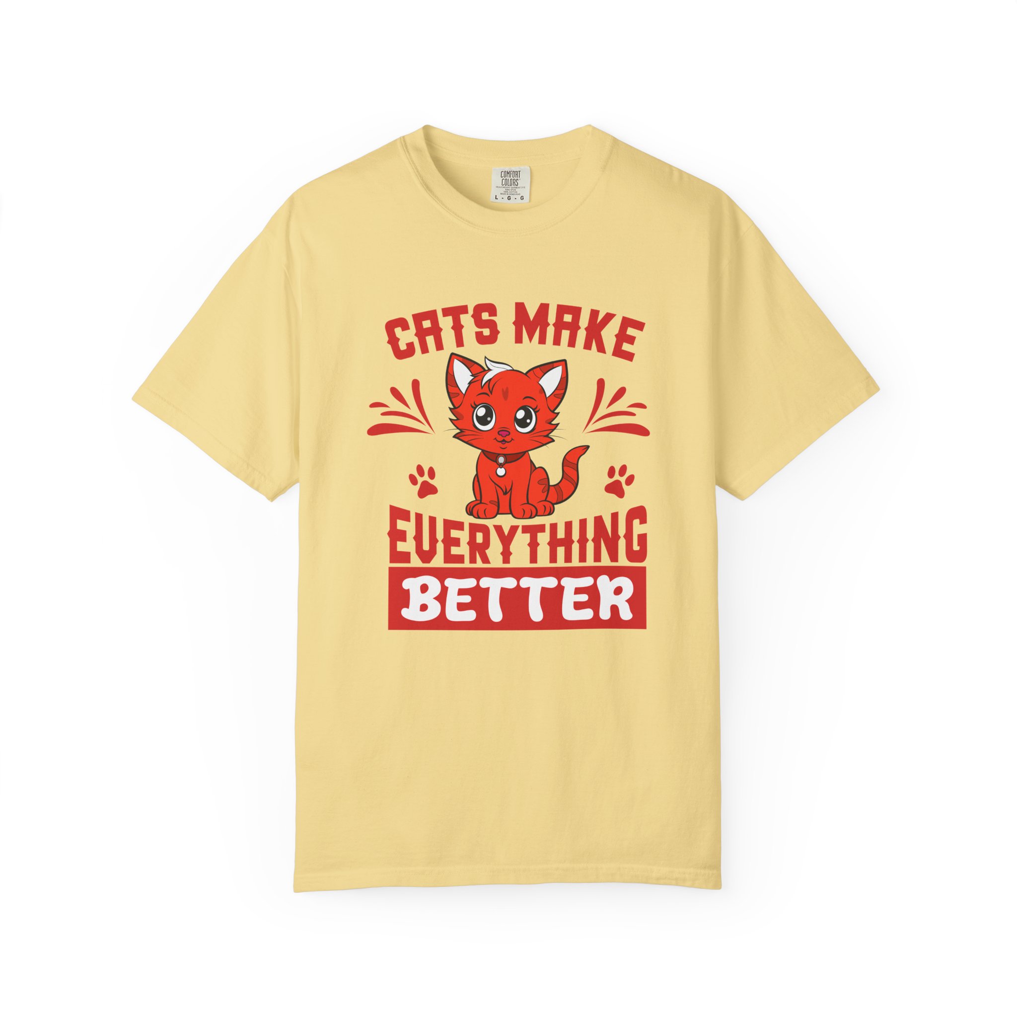cn - 5.14 - Cats Make Everything Better T-Shirt — Cute Red Kitten Graphic Tee for Cat Lovers, - Image 17
