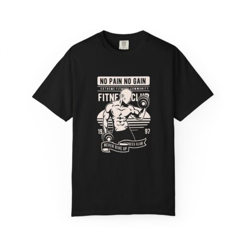 Fitness Motivation T-Shirt, Workout Tee, Gym Gear, Gift for Lifters, Unisex Casual Top, No Pain No Gain Design. - Image 17
