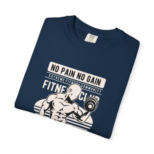 Fitness Motivation T-Shirt, Workout Tee, Gym Gear, Gift for Lifters, Unisex Casual Top, No Pain No Gain Design. - Image 2