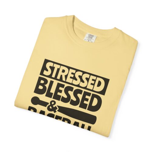 Stressed Blessed Baseball T-shirt - Perfect for Softball Season, Gift for Coaches, Athletes, Sport Fans, Unisex Tee. - Image 10