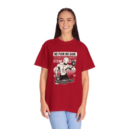 Fitness Motivation T-Shirt, Workout Tee, Gym Gear, Gift for Lifters, Unisex Casual Top, No Pain No Gain Design. - Image 28