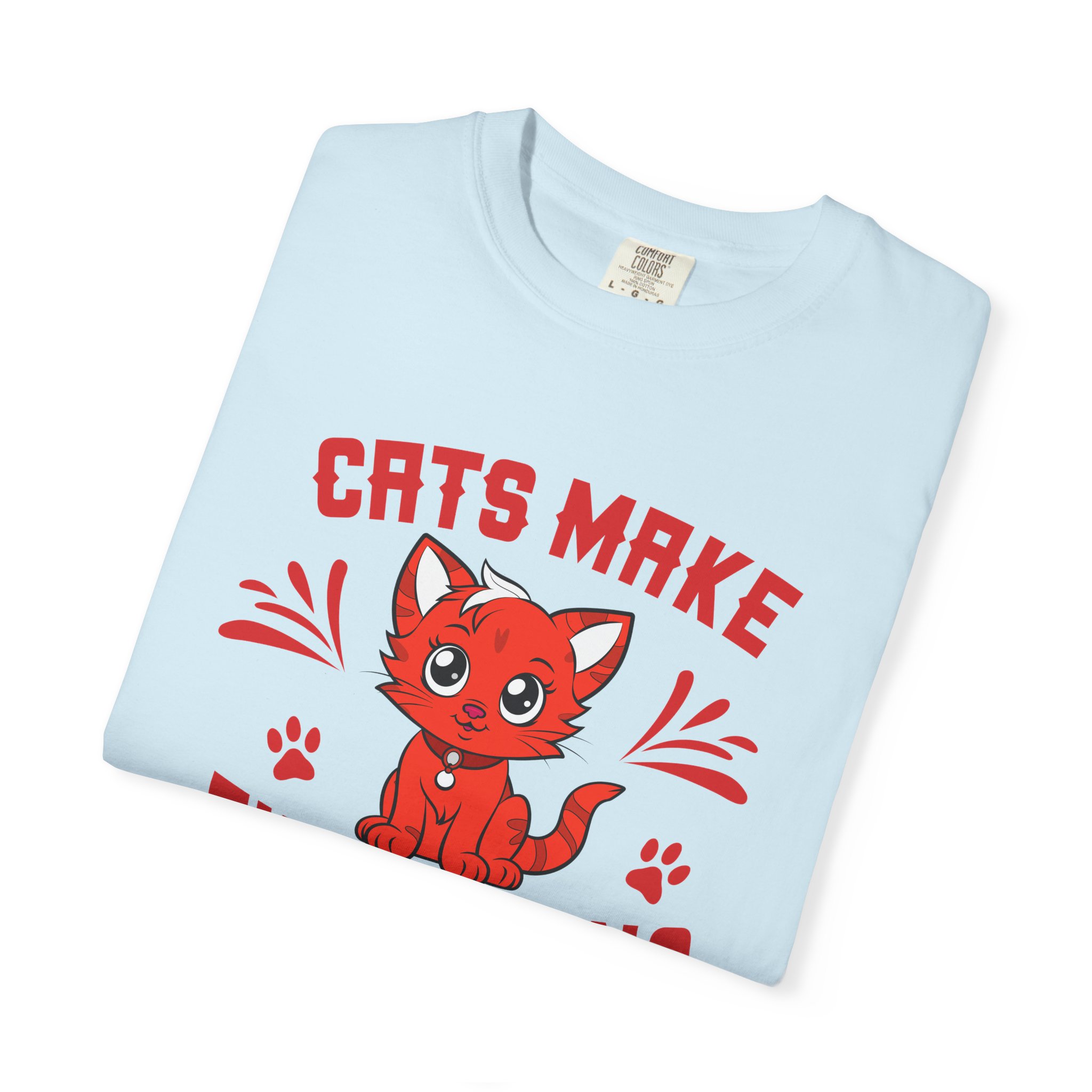 cn - 5.14 - Cats Make Everything Better T-Shirt — Cute Red Kitten Graphic Tee for Cat Lovers, - Image 34