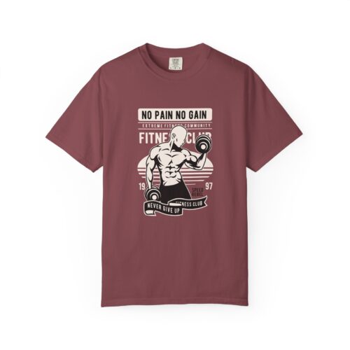 Fitness Motivation T-Shirt, Workout Tee, Gym Gear, Gift for Lifters, Unisex Casual Top, No Pain No Gain Design. - Image 49