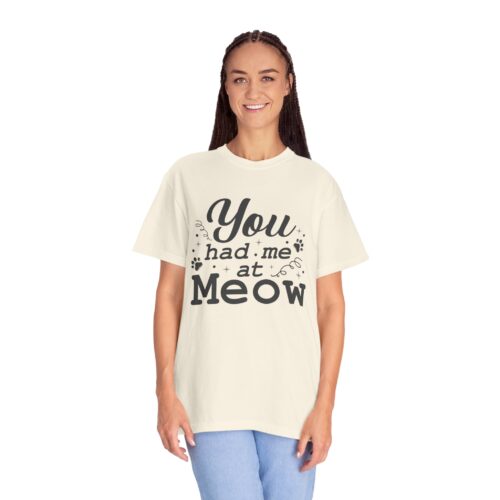 You Had Me at Meow T-Shirt — Cute Cat Lover Tee. - Image 4