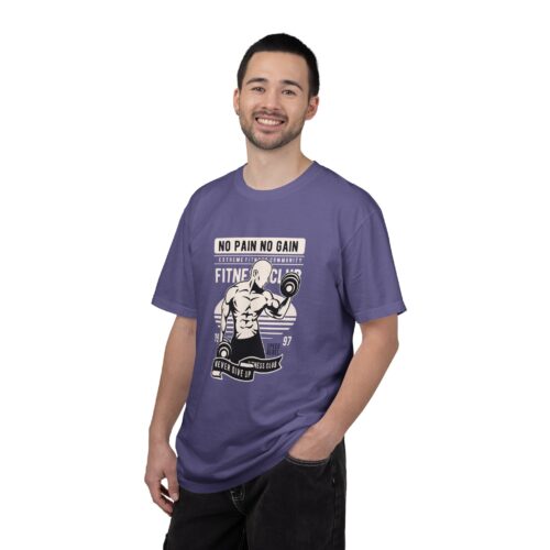 Fitness Motivation T-Shirt, Workout Tee, Gym Gear, Gift for Lifters, Unisex Casual Top, No Pain No Gain Design. - Image 43