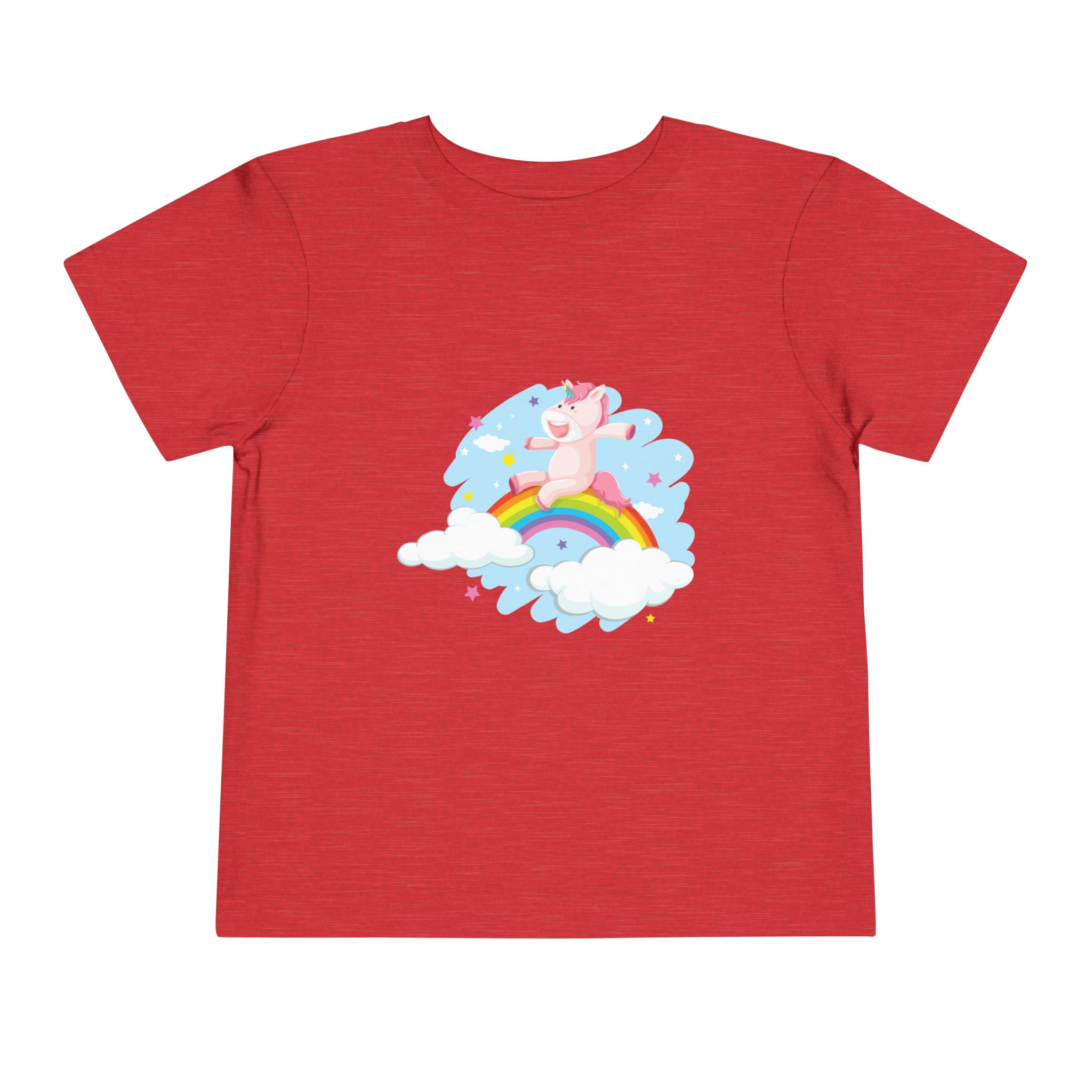 Cute Pink Unicorn on Rainbow Cloud Toddler T-Shirt – Adorable Fantasy Graphic Tee for Kids, Boys & Girls. - Image 25