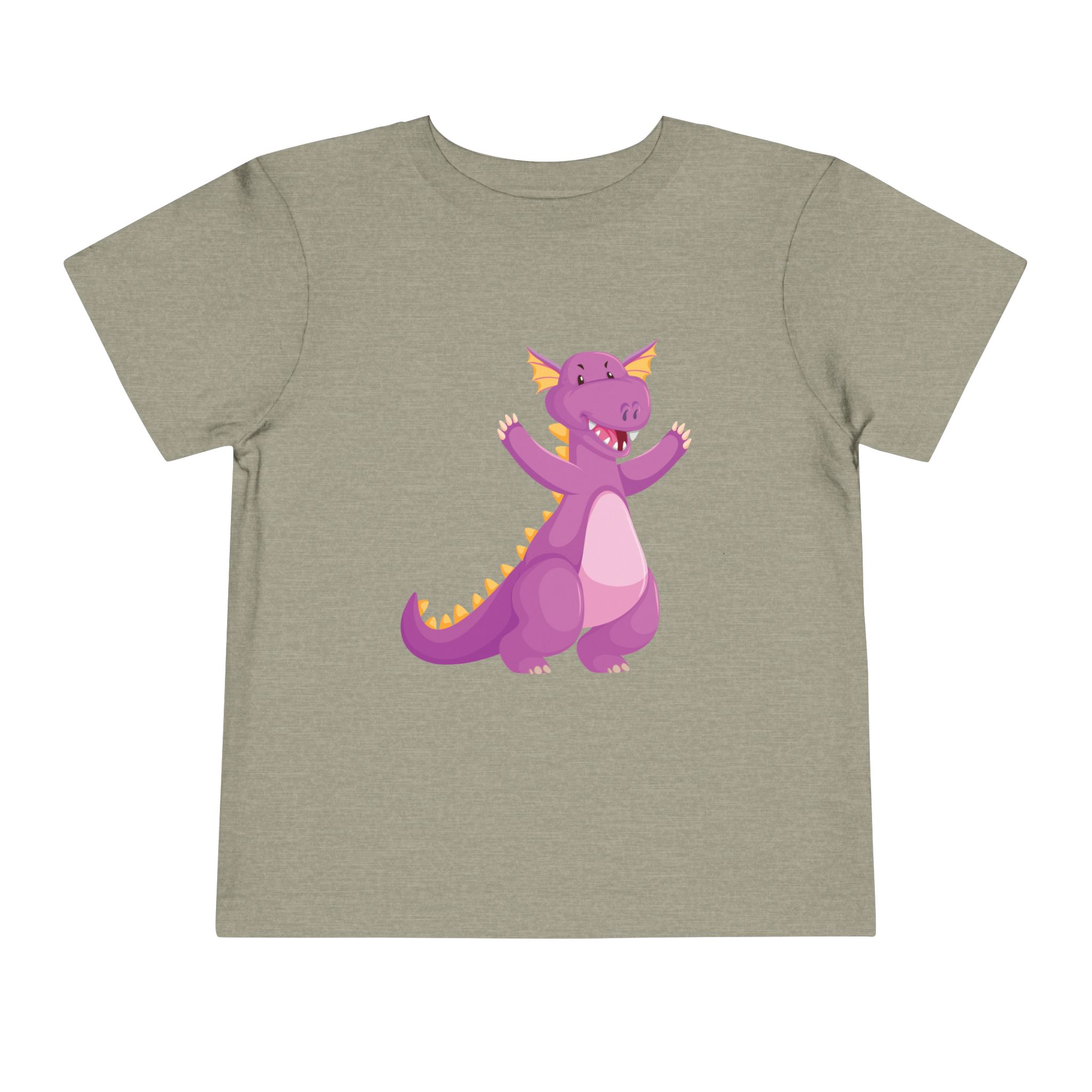 Cute Purple Dragon Toddler T-Shirt – Playful Dino Costume Graphic Tee for Kids, Boys & Girls. - Image 9