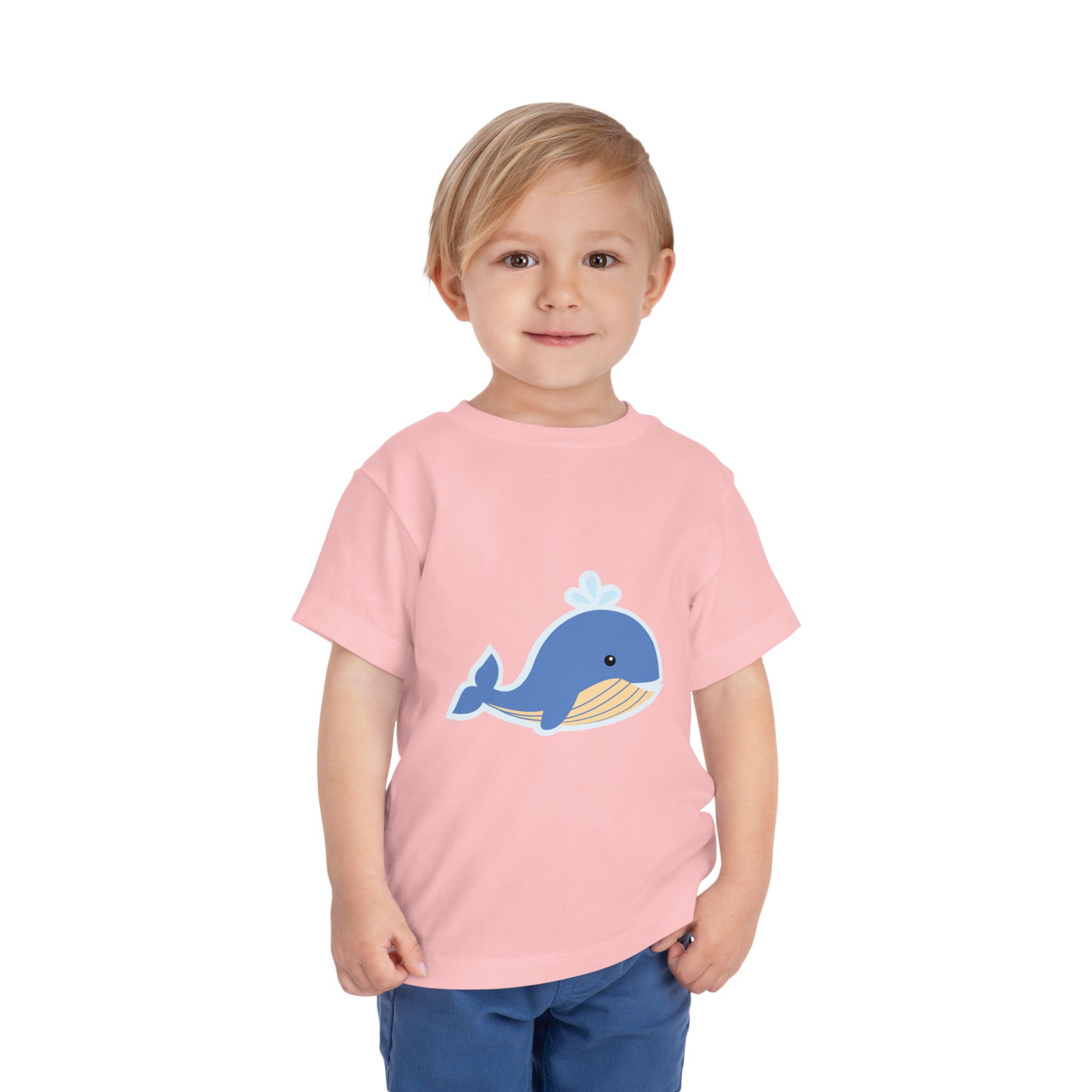 Cute Blue Whale Toddler T-Shirt – Cartoon Ocean Animal Graphic Tee for Kids, Boys & Girls. - Image 22