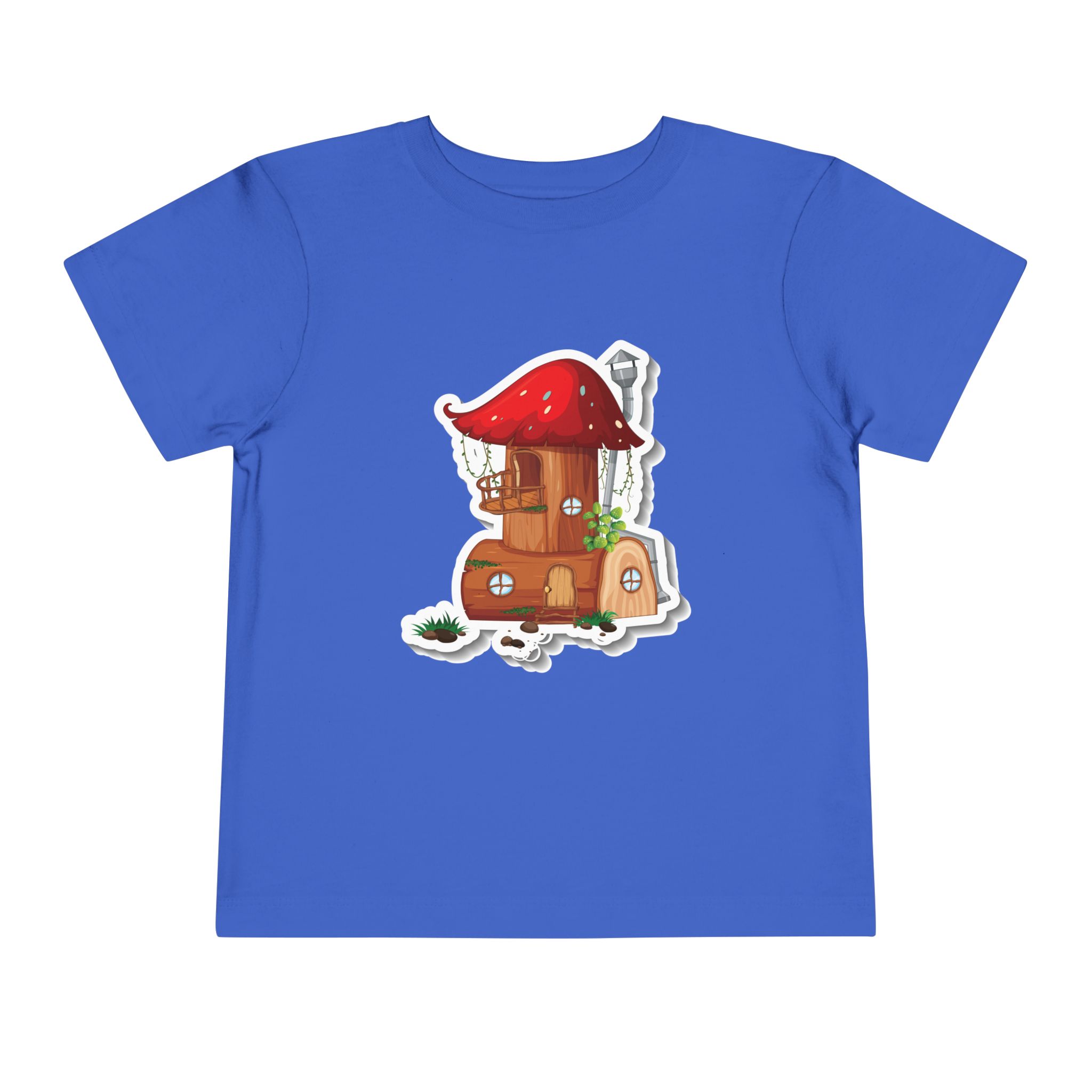 Mushroom Cottage Toddler T-Shirt – Cute Fairy House Graphic Tee for Kids, Boys & Girls. - Image 17