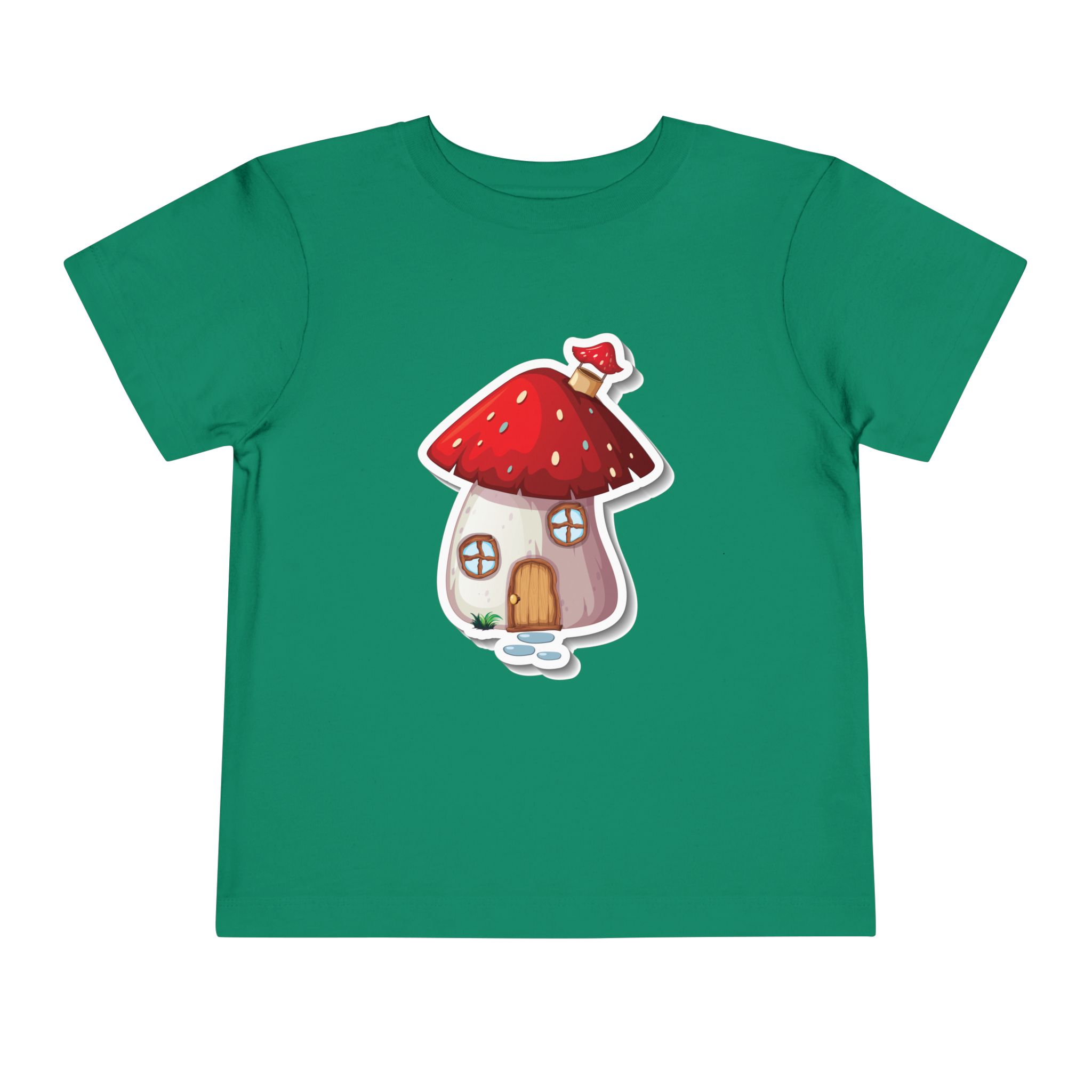 Cute Red Mushroom House Toddler T-Shirt – Adorable Cottage Graphic Tee for Kids, Boys & Girls. - Image 13