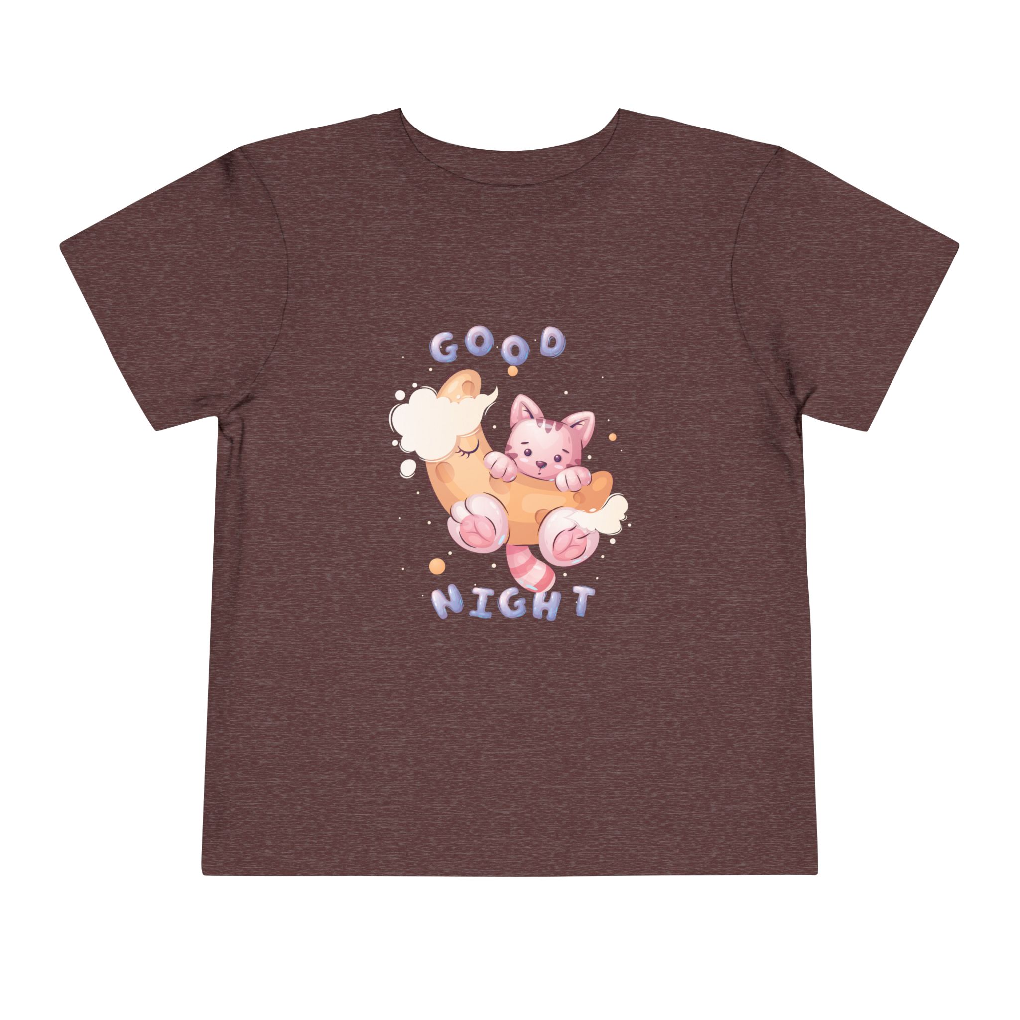 Good Night Sleeping Kitten Toddler T-Shirt – Cute Cat Graphic Tee for Kids & Toddlers. - Image 17