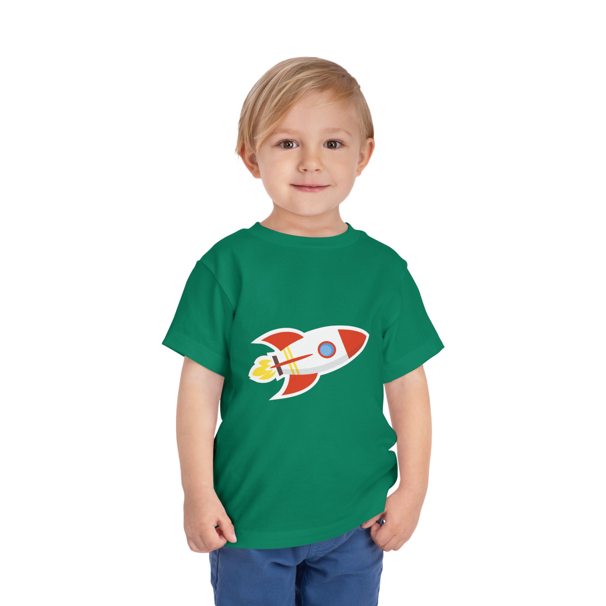 Cute Space Rocket Toddler T-Shirt – Fun Space Adventure Graphic Tee for Kids, Boys & Girls. - Image 2