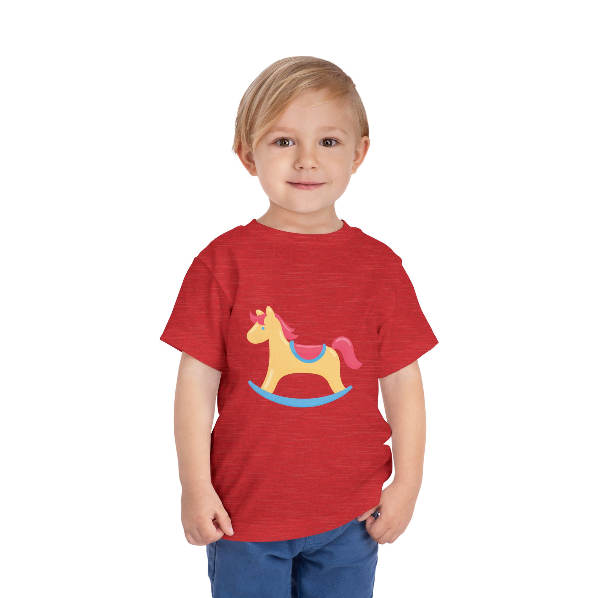 Cute Pastel Rocking Horse Toddler T-Shirt – Adorable Kids Graphic Tee for Babies, Boys & Girls. - Image 26