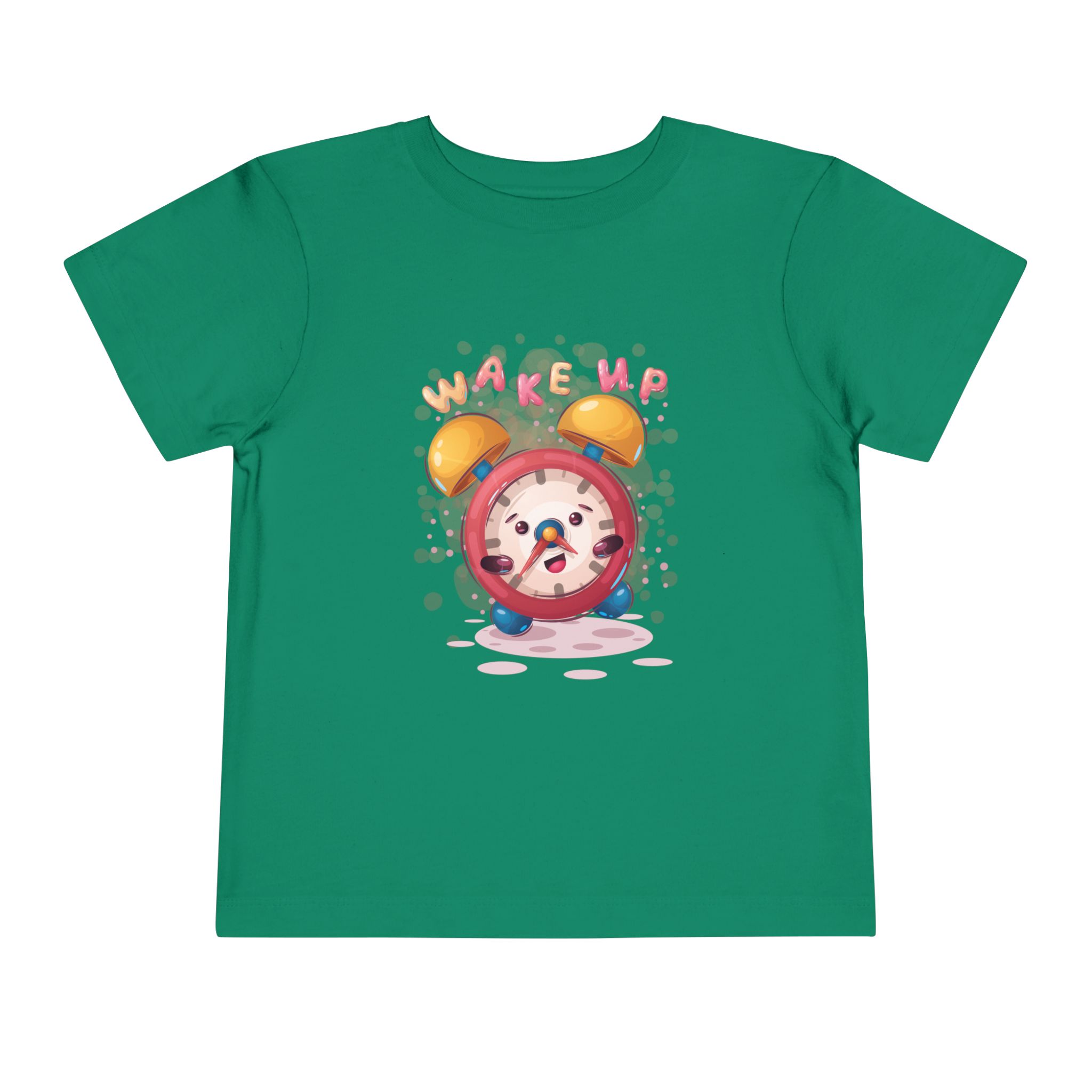 Wake Up Alarm Clock Toddler T-Shirt – Cute Morning Cartoon Graphic Tee for Kids, Boys & Girls. - Image 21