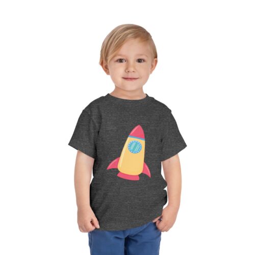 Cute Colorful Space Rocket Toddler T-Shirt – Fun Space Adventure Graphic Tee for Kids, Boys & Girls. - Image 18