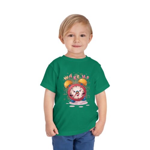 Wake Up Alarm Clock Toddler T-Shirt – Cute Morning Cartoon Graphic Tee for Kids, Boys & Girls. - Image 22