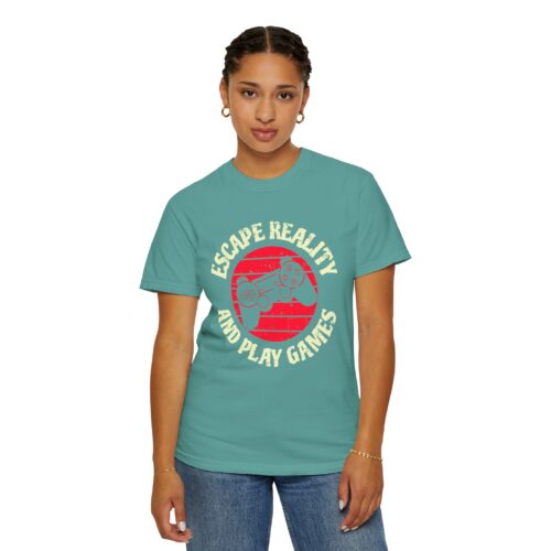Escape Reality and Play Games T-Shirt – Funny Gamer Graphic Tee for Video Game Lovers, Gamers & Gaming Enthusiasts. - Image 21