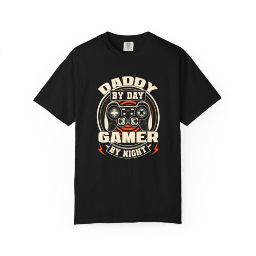 Daddy by Day Gamer by Night T-Shirt – Funny Gaming Dad Graphic Tee for Gamer Dads & Video Game Lovers. - Image 25